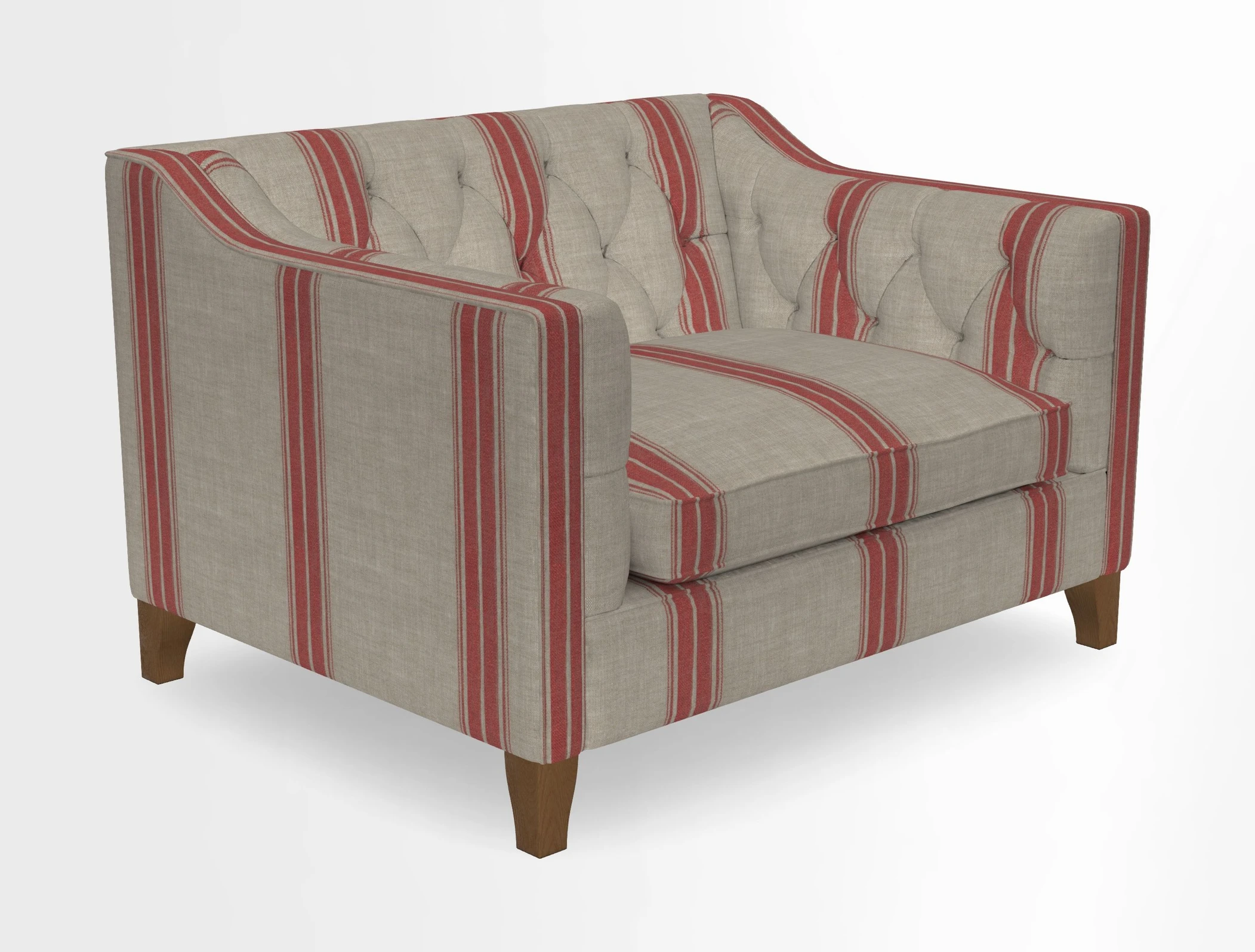 Haresfield Snuggler Dipped Arms in Mohair Lichen Seat Cushion in RHS Gertrude Jekyll Meadow Flower Olive and Scatters in RHS Gertrude Jekyll Folklore Olive