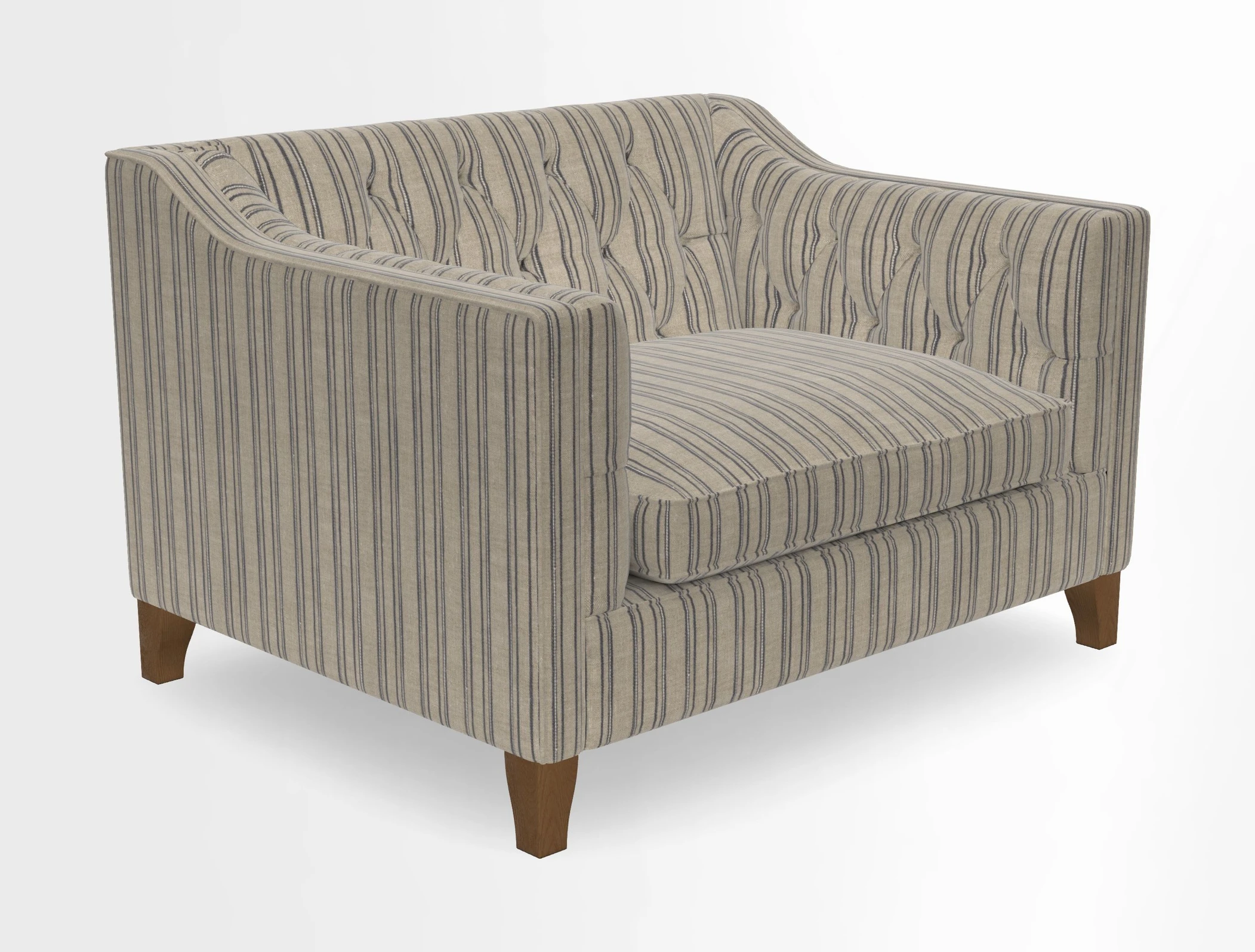 Haresfield Snuggler Dipped Arms in Mohair Lichen Seat Cushion in RHS Gertrude Jekyll Meadow Flower Olive and Scatters in RHS Gertrude Jekyll Folklore Olive