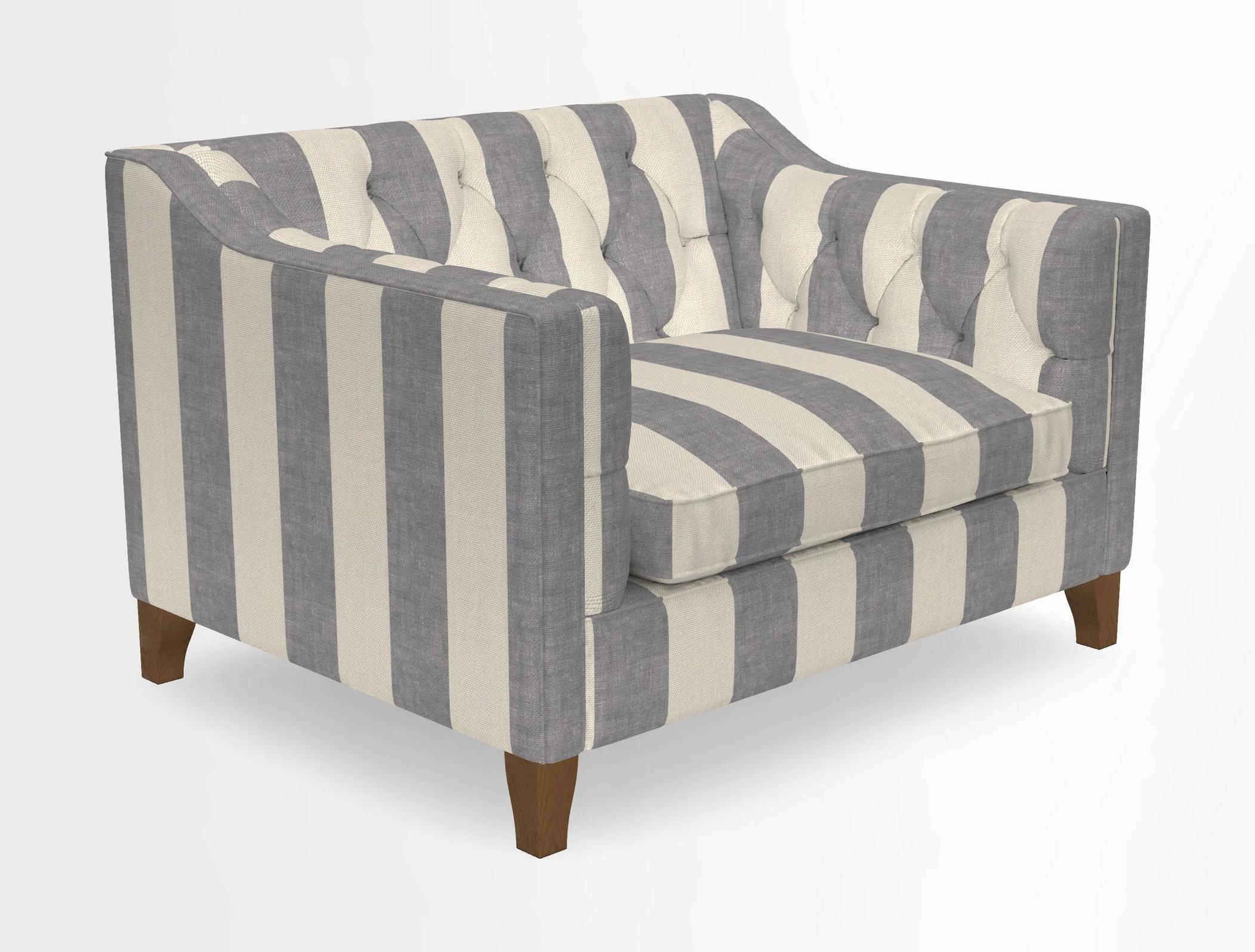 Haresfield Snuggler Dipped Arms in Mohair Lichen Seat Cushion in RHS Gertrude Jekyll Meadow Flower Olive and Scatters in RHS Gertrude Jekyll Folklore Olive