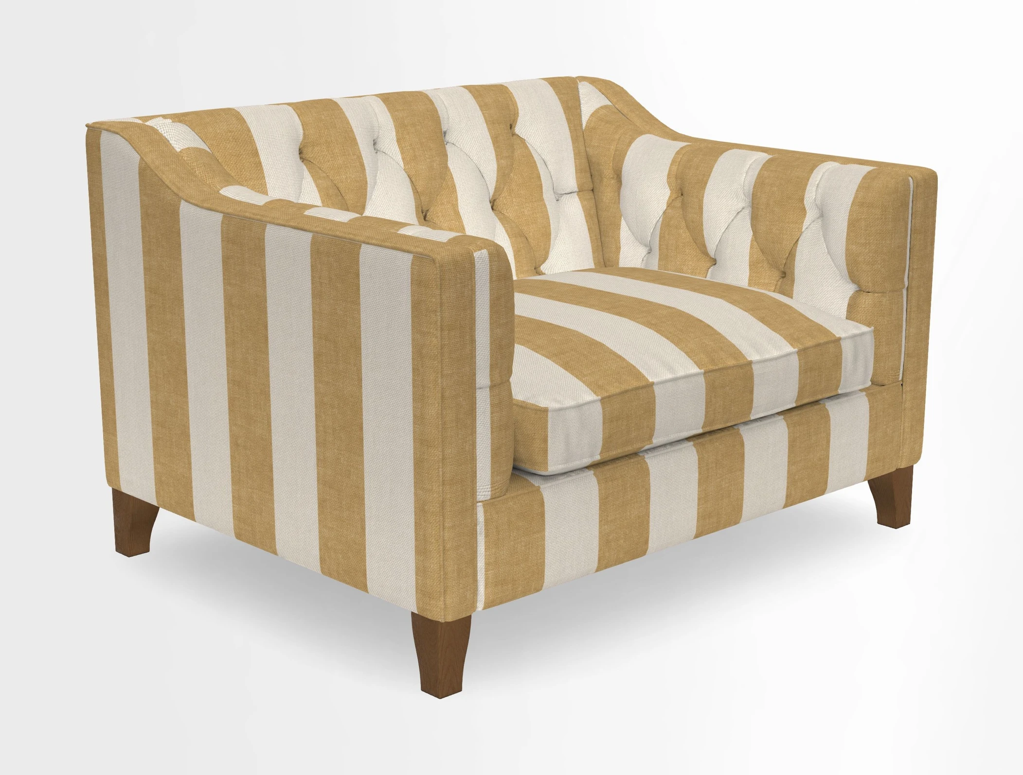 Haresfield Snuggler Dipped Arms in Mohair Lichen Seat Cushion in RHS Gertrude Jekyll Meadow Flower Olive and Scatters in RHS Gertrude Jekyll Folklore Olive