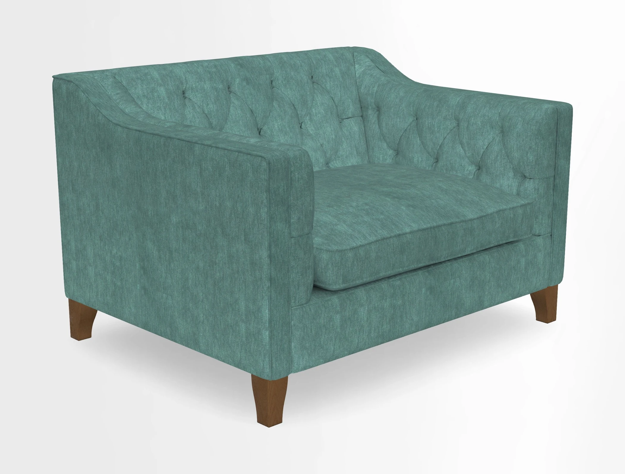 Haresfield Snuggler Dipped Arms in Mohair Lichen Seat Cushion in RHS Gertrude Jekyll Meadow Flower Olive and Scatters in RHS Gertrude Jekyll Folklore Olive