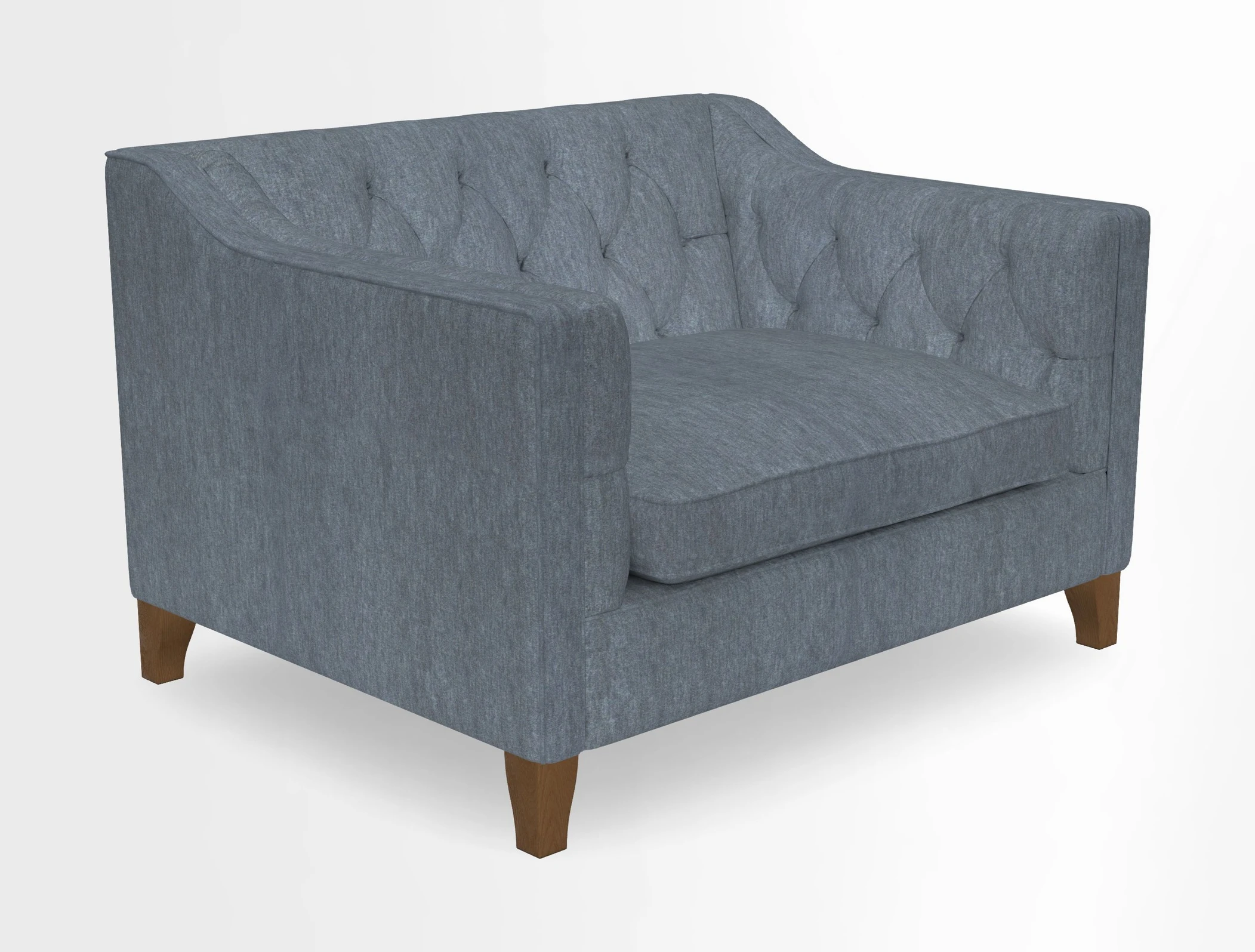 Haresfield Snuggler Dipped Arms in Mohair Lichen Seat Cushion in RHS Gertrude Jekyll Meadow Flower Olive and Scatters in RHS Gertrude Jekyll Folklore Olive