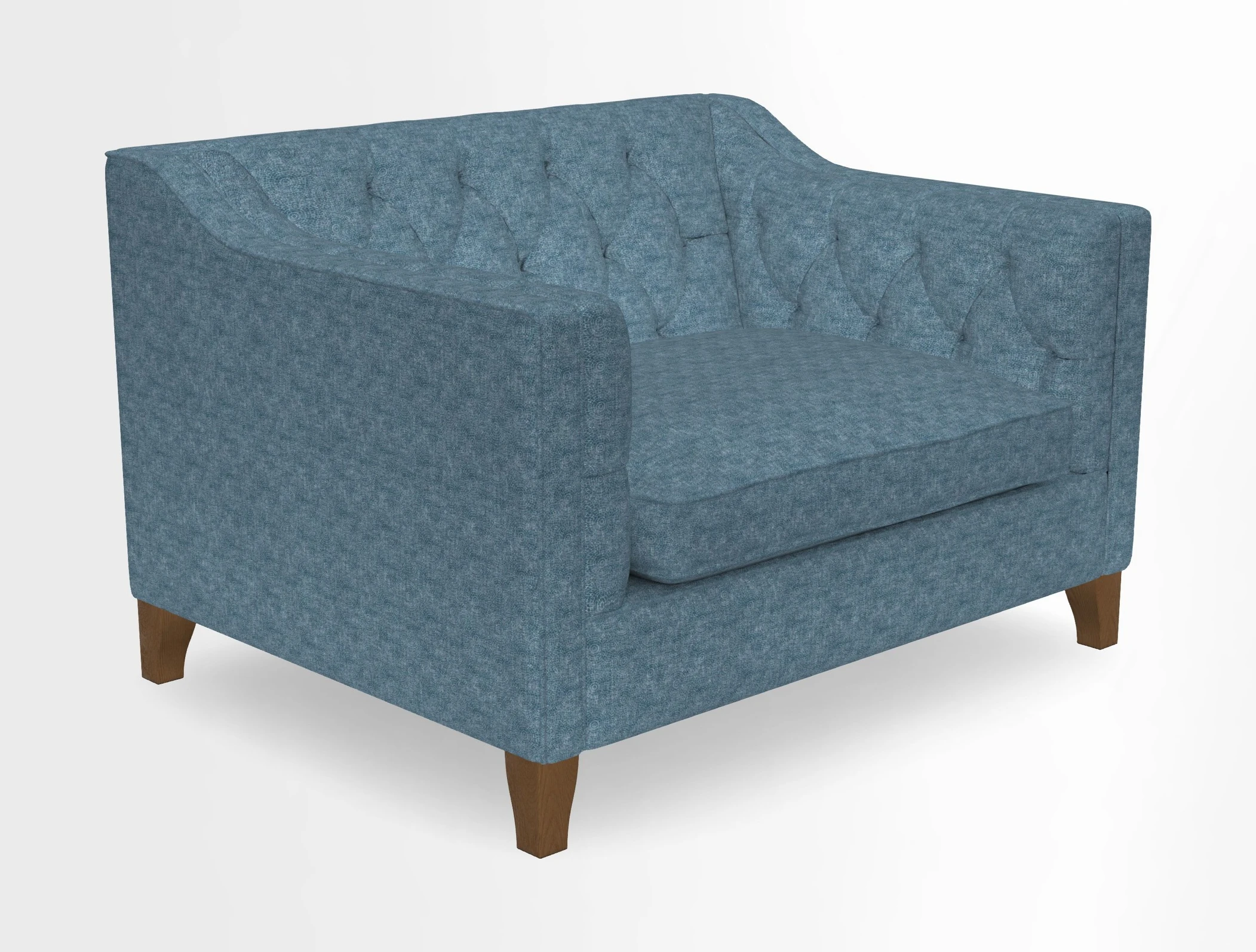 Haresfield Snuggler Dipped Arms in Mohair Lichen Seat Cushion in RHS Gertrude Jekyll Meadow Flower Olive and Scatters in RHS Gertrude Jekyll Folklore Olive
