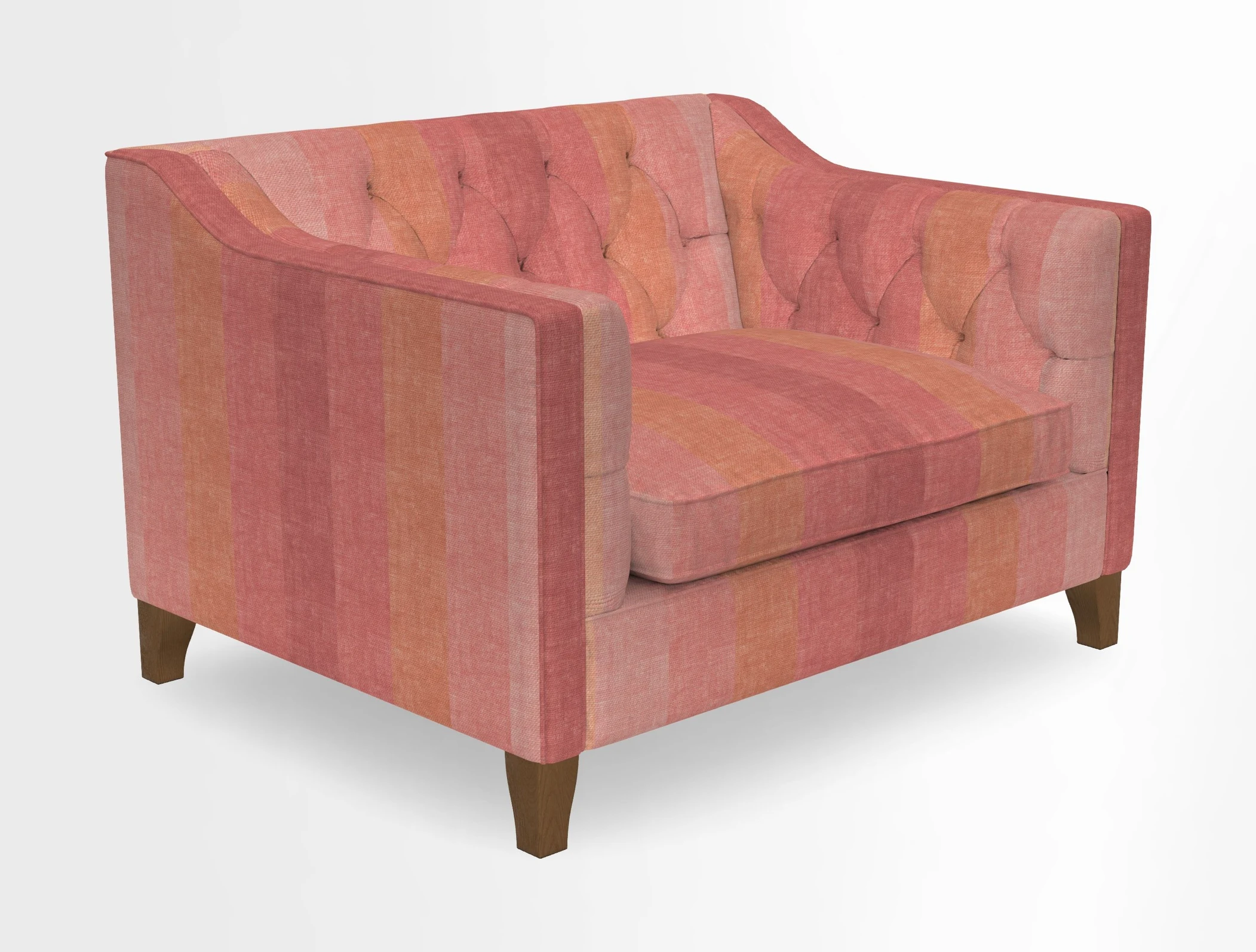 Haresfield Snuggler Dipped Arms in Mohair Lichen Seat Cushion in RHS Gertrude Jekyll Meadow Flower Olive and Scatters in RHS Gertrude Jekyll Folklore Olive