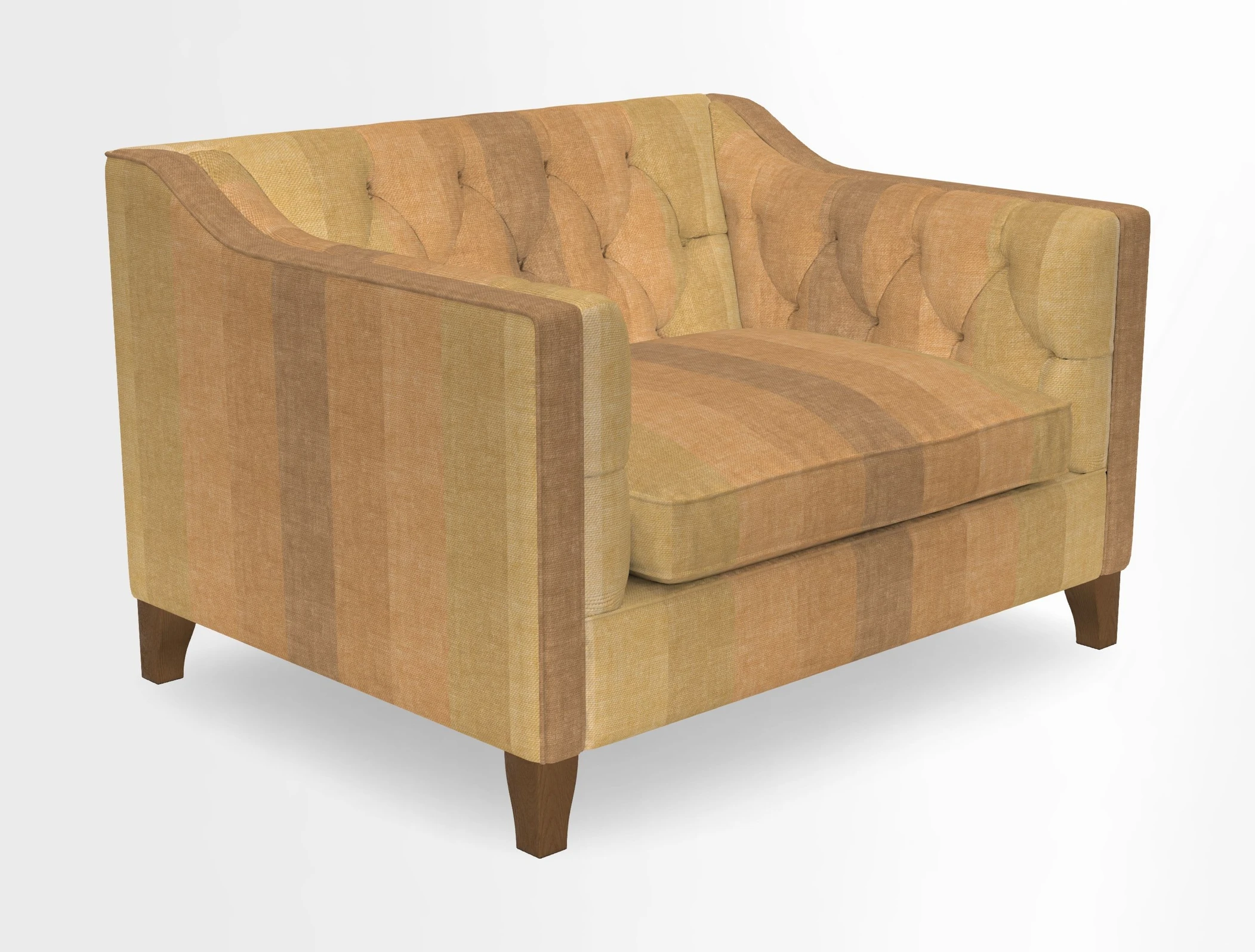 Haresfield Snuggler Dipped Arms in Mohair Lichen Seat Cushion in RHS Gertrude Jekyll Meadow Flower Olive and Scatters in RHS Gertrude Jekyll Folklore Olive