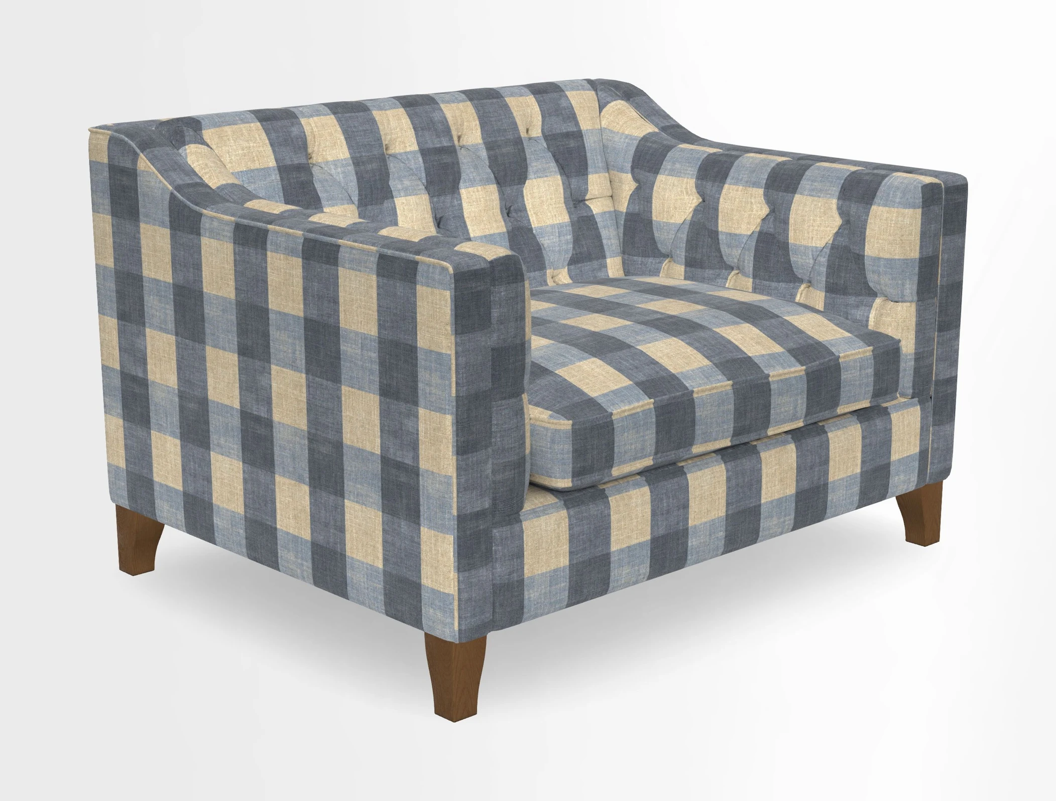 Haresfield Snuggler Dipped Arms in Mohair Lichen Seat Cushion in RHS Gertrude Jekyll Meadow Flower Olive and Scatters in RHS Gertrude Jekyll Folklore Olive