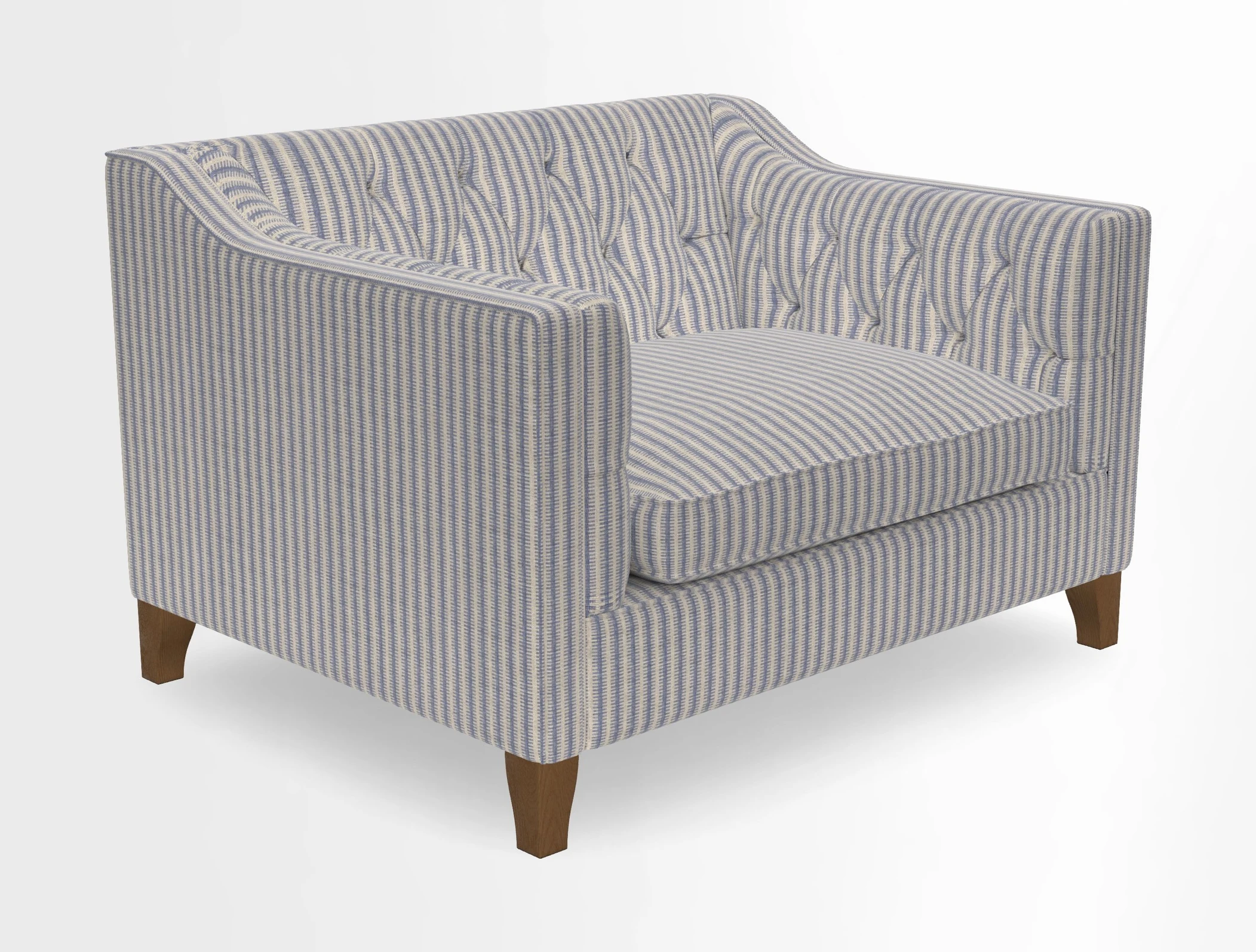 Haresfield Snuggler Dipped Arms in Mohair Lichen Seat Cushion in RHS Gertrude Jekyll Meadow Flower Olive and Scatters in RHS Gertrude Jekyll Folklore Olive