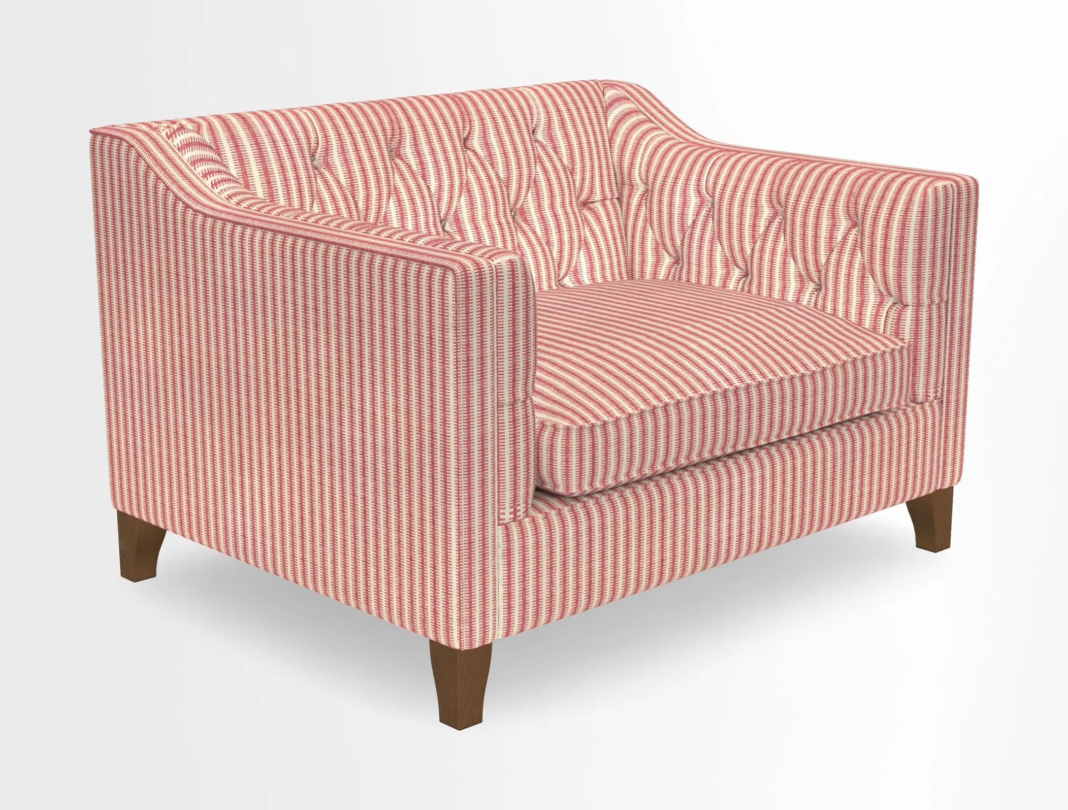 Haresfield Snuggler Dipped Arms in Mohair Lichen Seat Cushion in RHS Gertrude Jekyll Meadow Flower Olive and Scatters in RHS Gertrude Jekyll Folklore Olive
