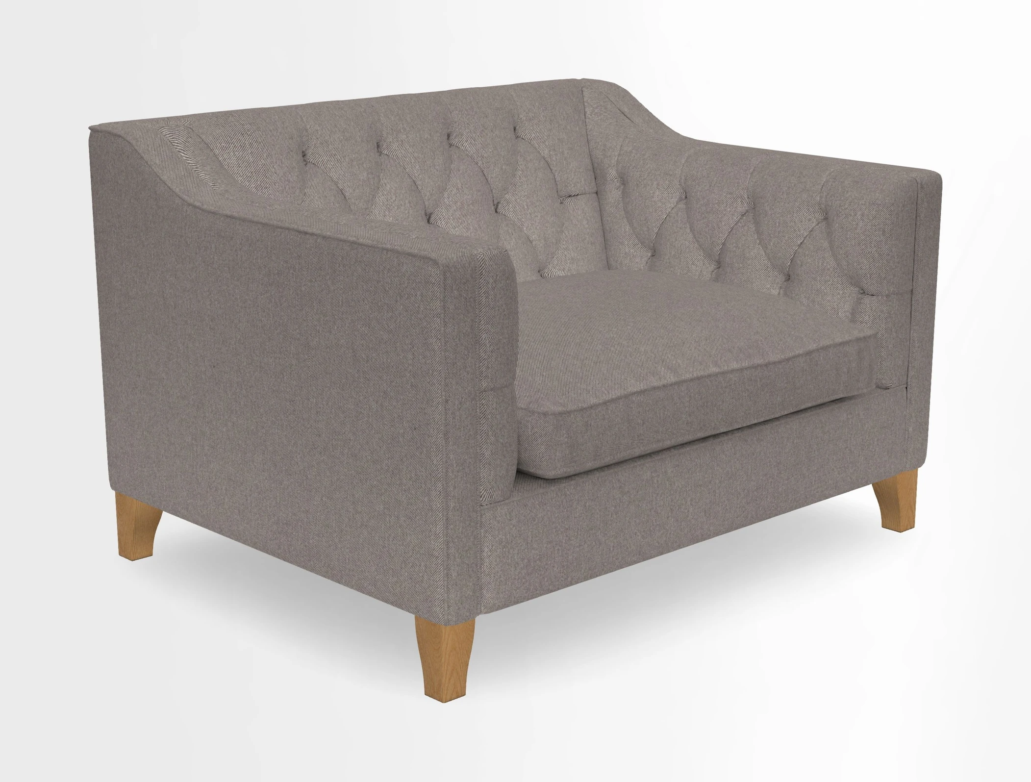 Haresfield Snuggler Dipped Arms in Mohair Lichen Seat Cushion in RHS Gertrude Jekyll Meadow Flower Olive and Scatters in RHS Gertrude Jekyll Folklore Olive