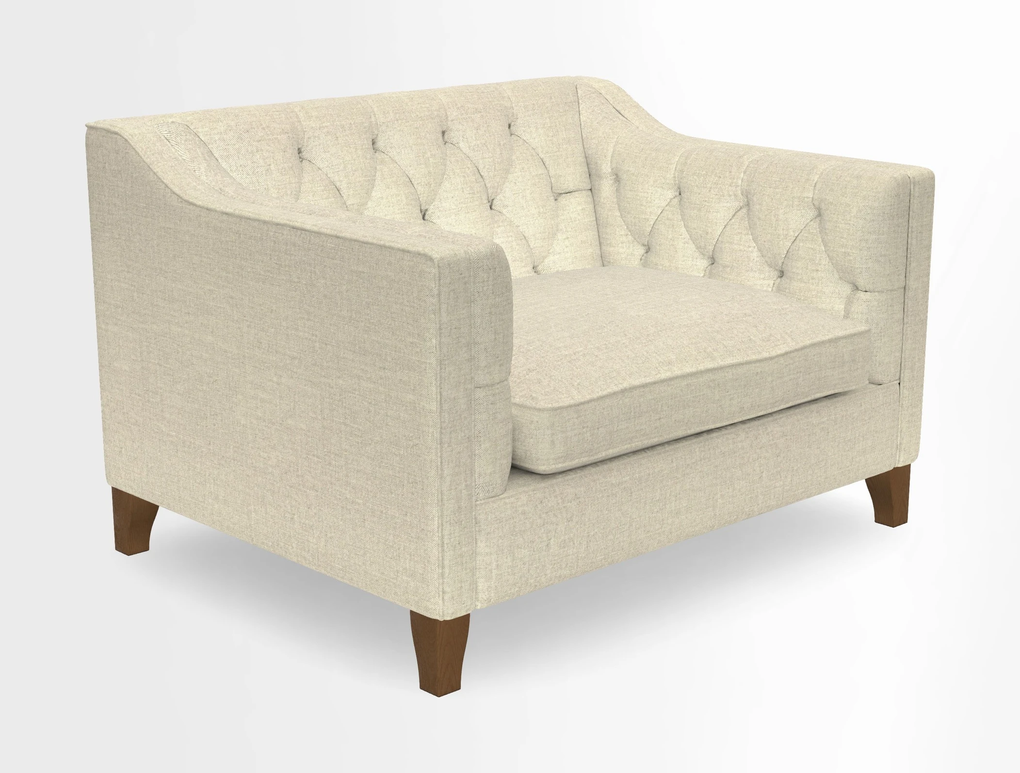 Haresfield Snuggler Dipped Arms in Mohair Lichen Seat Cushion in RHS Gertrude Jekyll Meadow Flower Olive and Scatters in RHS Gertrude Jekyll Folklore Olive