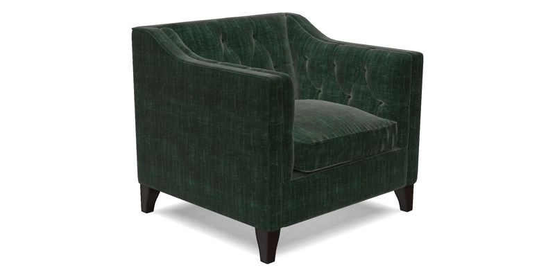 Haresfield Dipped Arm Chair in Two Tone Plain Biscuit