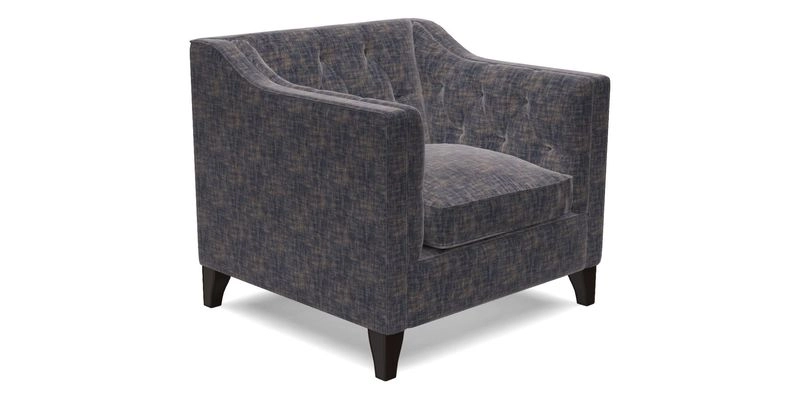 Haresfield Dipped Arm Chair in Two Tone Plain Biscuit