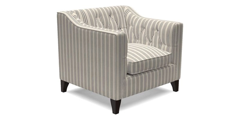 Haresfield Dipped Arm Chair in Two Tone Plain Biscuit