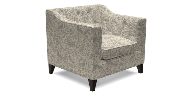 Haresfield Dipped Arm Chair in Two Tone Plain Biscuit