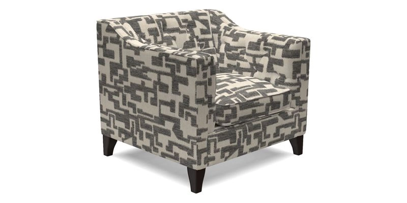 Haresfield Dipped Arm Chair in Two Tone Plain Biscuit