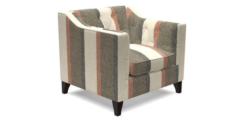 Haresfield Dipped Arm Chair in Two Tone Plain Biscuit