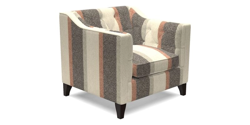 Haresfield Dipped Arm Chair in Two Tone Plain Biscuit