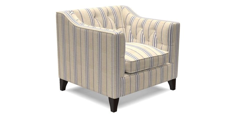 Haresfield Dipped Arm Chair in Two Tone Plain Biscuit