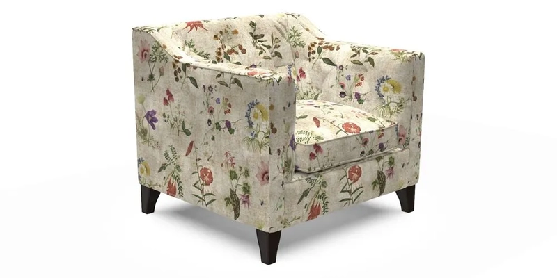 Haresfield Dipped Arm Chair in Two Tone Plain Biscuit