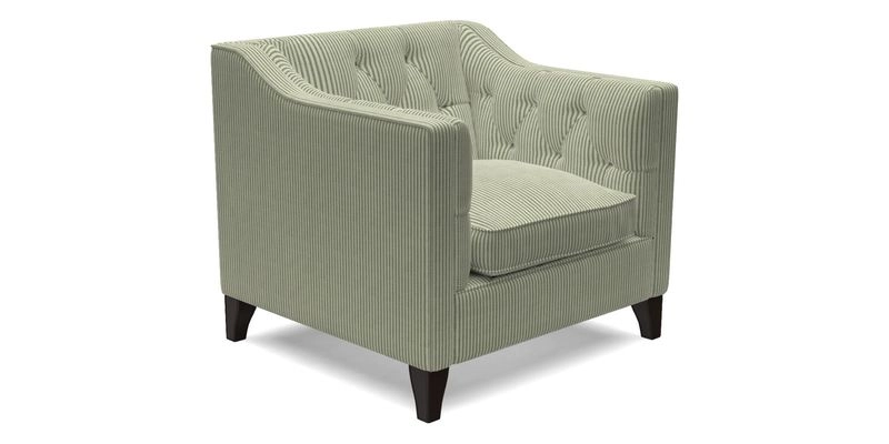 Haresfield Dipped Arm Chair in Two Tone Plain Biscuit