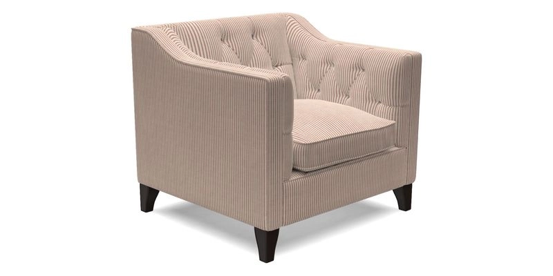 Haresfield Dipped Arm Chair in Two Tone Plain Biscuit