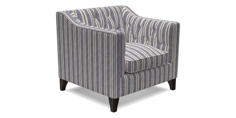 Haresfield Dipped Arm Chair in Two Tone Plain Biscuit