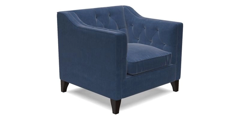 Haresfield Dipped Arm Chair in Two Tone Plain Biscuit