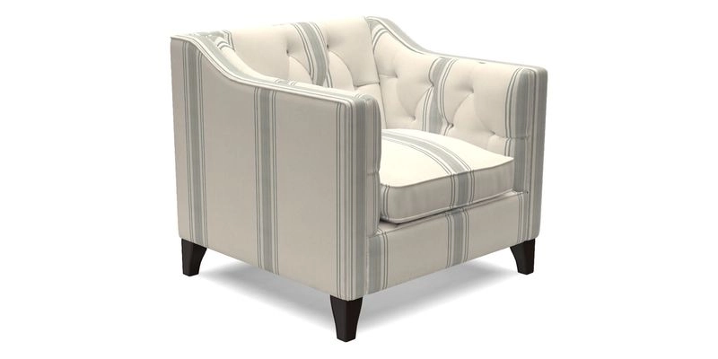 Haresfield Dipped Arm Chair in Two Tone Plain Biscuit