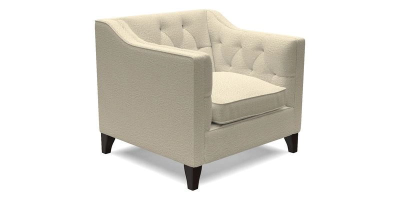 Haresfield Dipped Arm Chair in Two Tone Plain Biscuit