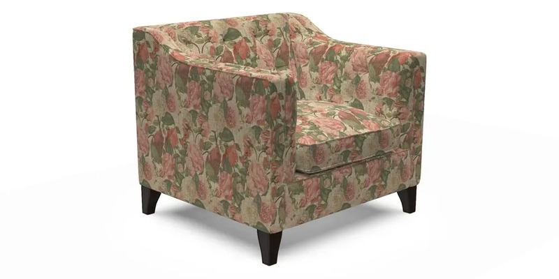 Haresfield Dipped Arm Chair in Two Tone Plain Biscuit