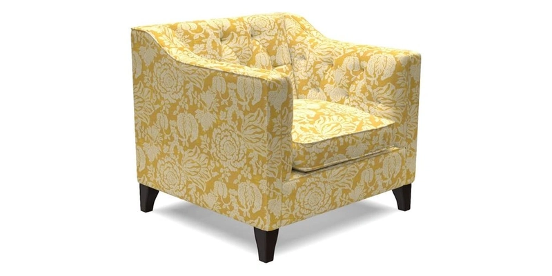 Haresfield Dipped Arm Chair in Two Tone Plain Biscuit