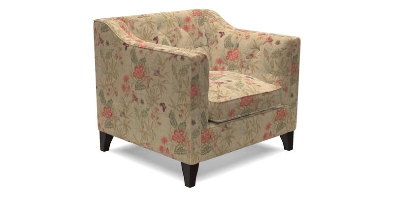 Haresfield Dipped Arm Chair in Two Tone Plain Biscuit