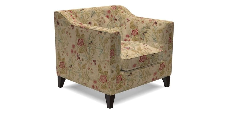 Haresfield Dipped Arm Chair in Two Tone Plain Biscuit