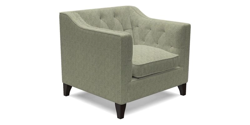 Haresfield Dipped Arm Chair in Two Tone Plain Biscuit