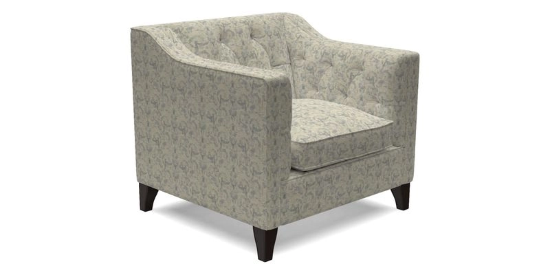 Haresfield Dipped Arm Chair in Two Tone Plain Biscuit