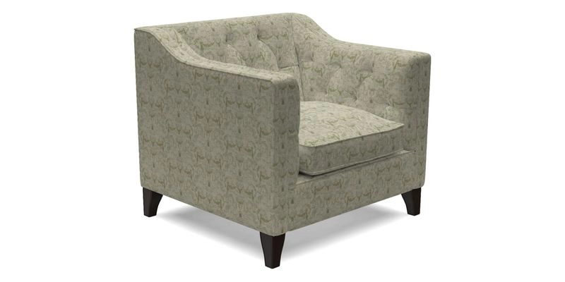 Haresfield Dipped Arm Chair in Two Tone Plain Biscuit