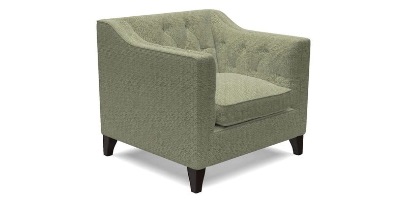 Haresfield Dipped Arm Chair in Two Tone Plain Biscuit