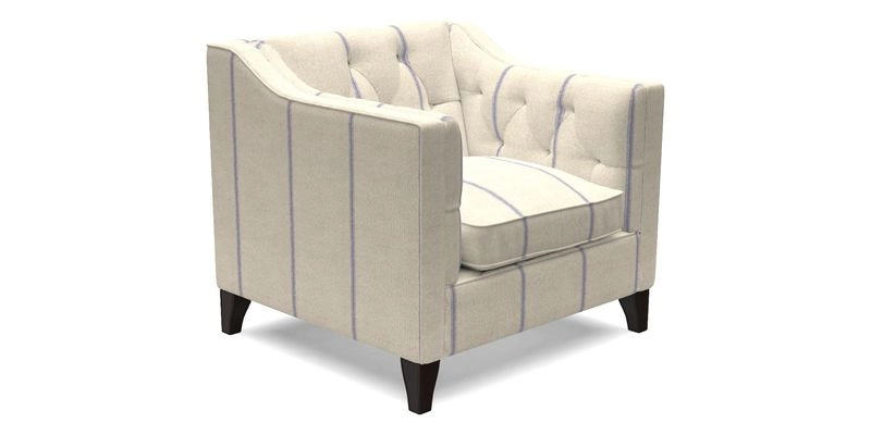 Haresfield Dipped Arm Chair in Two Tone Plain Biscuit