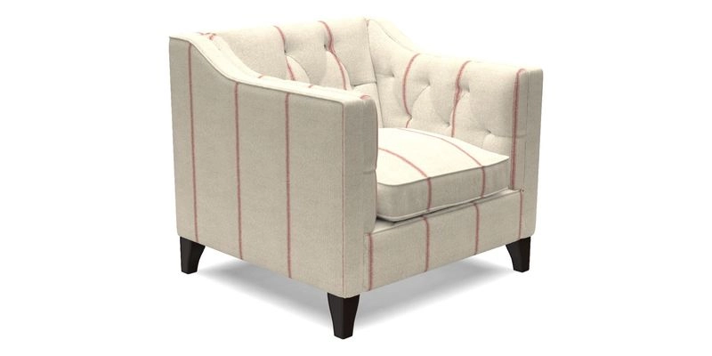 Haresfield Dipped Arm Chair in Two Tone Plain Biscuit