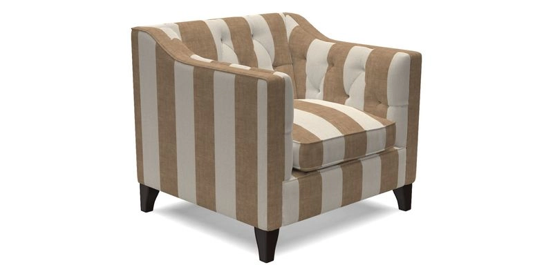 Haresfield Dipped Arm Chair in Two Tone Plain Biscuit