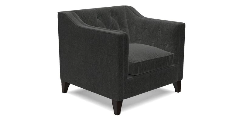 Haresfield Dipped Arm Chair in Two Tone Plain Biscuit