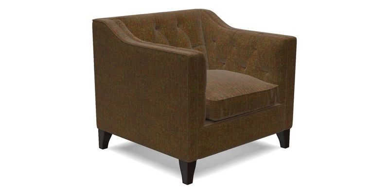 Haresfield Dipped Arm Chair in Two Tone Plain Biscuit