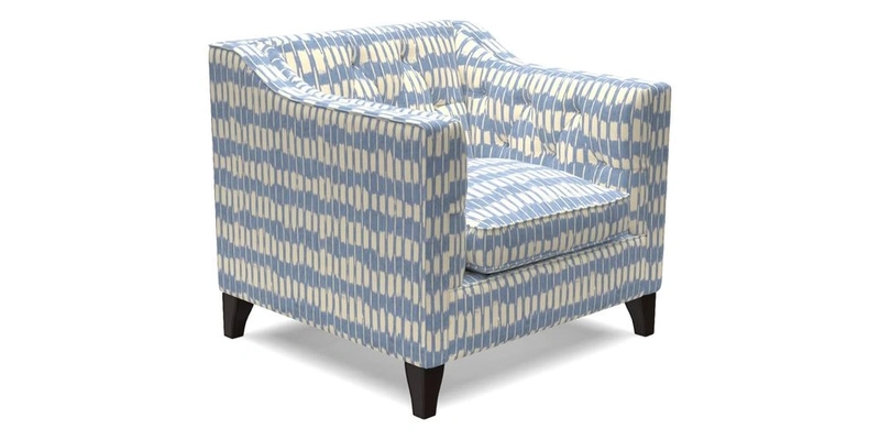 Haresfield Dipped Arm Chair in Two Tone Plain Biscuit