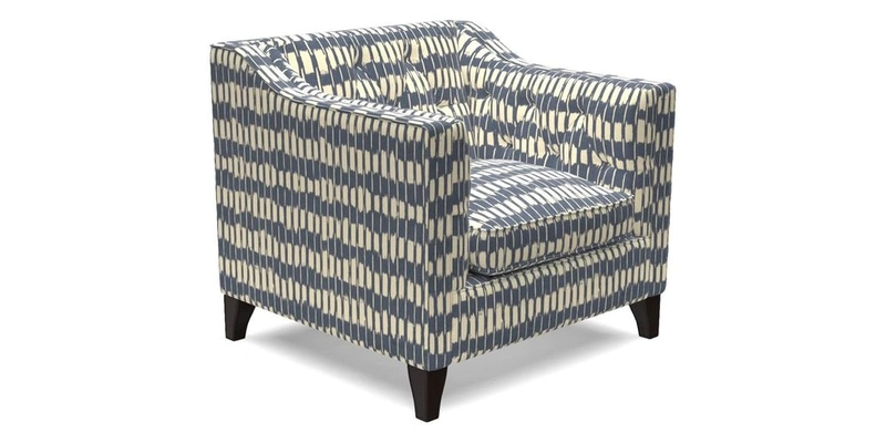 Haresfield Dipped Arm Chair in Two Tone Plain Biscuit