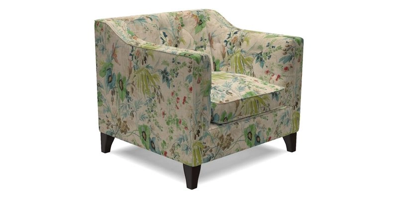 Haresfield Dipped Arm Chair in Two Tone Plain Biscuit