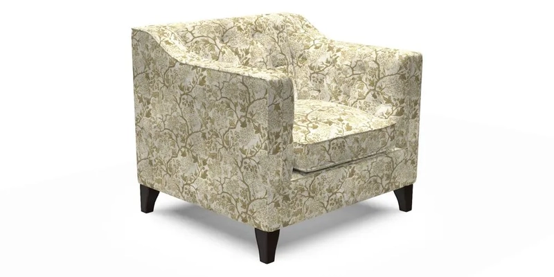 Haresfield Dipped Arm Chair in Two Tone Plain Biscuit