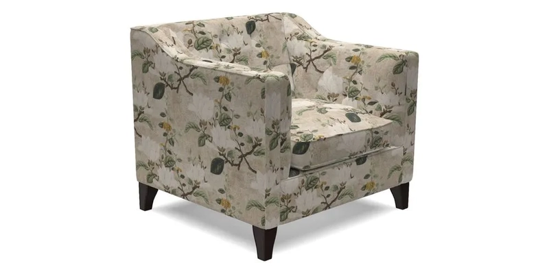 Haresfield Dipped Arm Chair in Two Tone Plain Biscuit