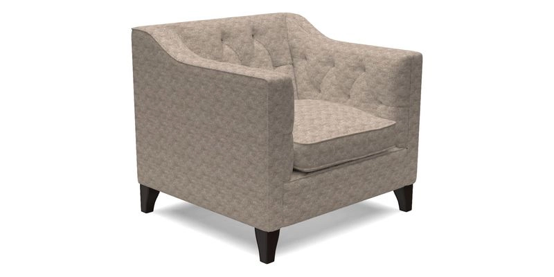 Haresfield Dipped Arm Chair in Two Tone Plain Biscuit