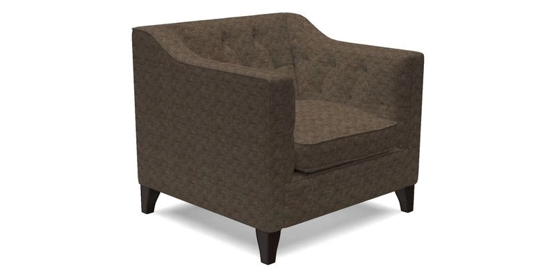 Haresfield Dipped Arm Chair in Two Tone Plain Biscuit