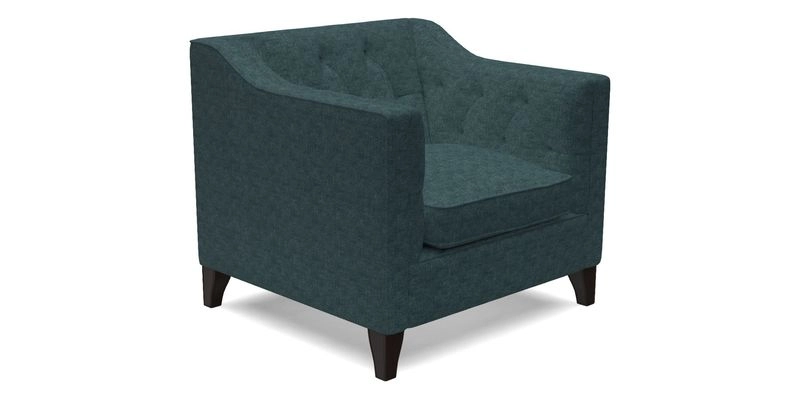 Haresfield Dipped Arm Chair in Two Tone Plain Biscuit